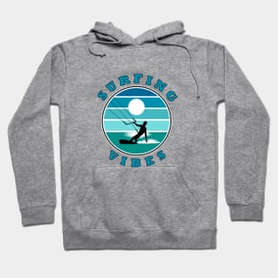 Surfing Vibes – retro 2 - kite surfer Hoodie